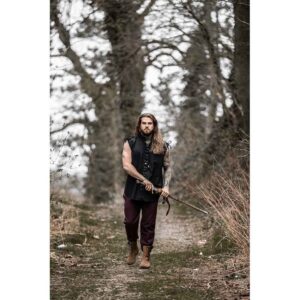Ott Sleeveless Medieval Shirt - Black