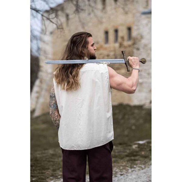 Henn Sleeveless Medieval Shirt - Natural