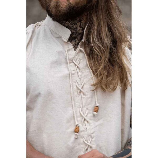 Henn Sleeveless Medieval Shirt - Natural