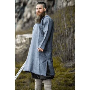 Halvar Linen Viking Tunic - Blue-Grey