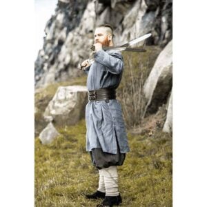 Halvar Linen Viking Tunic - Blue-Grey