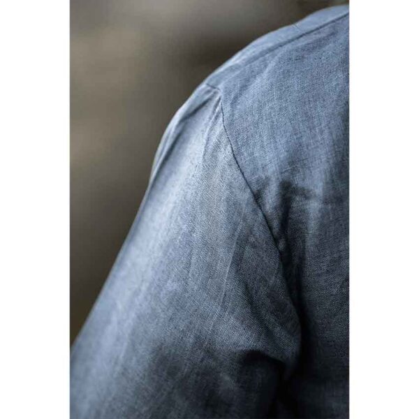 Halvar Linen Viking Tunic - Blue-Grey