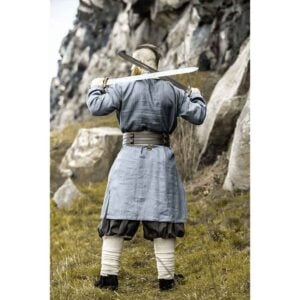Halvar Linen Viking Tunic - Blue-Grey