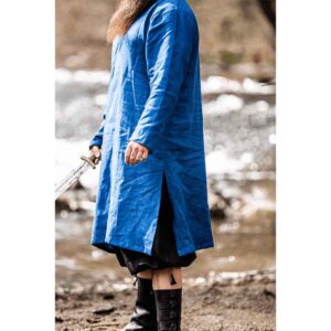 Halvar Linen Viking Tunic - Blue
