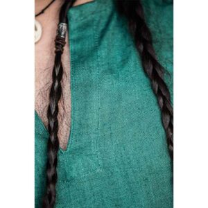 Halvar Linen Viking Tunic - Green