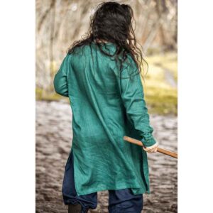 Halvar Linen Viking Tunic - Green
