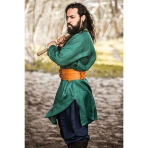 Halvar Linen Viking Tunic - Green