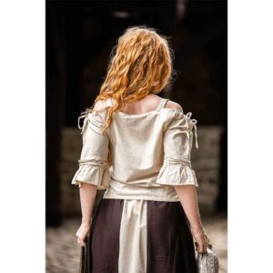 Prina Medieval Blouse - Natural