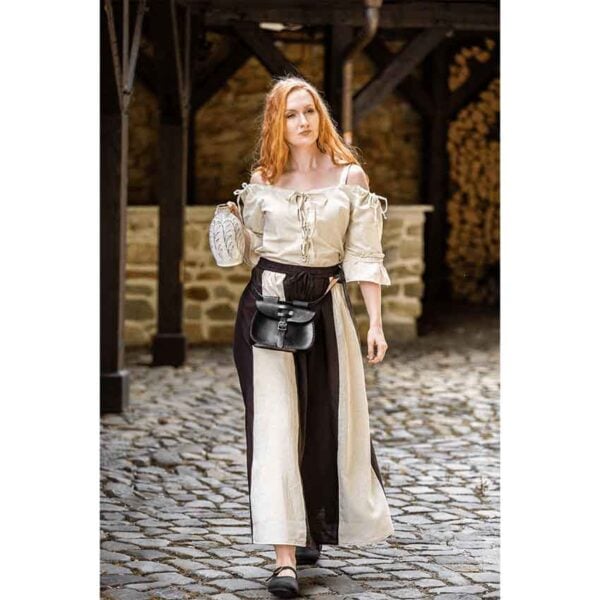 Prina Medieval Blouse - Natural