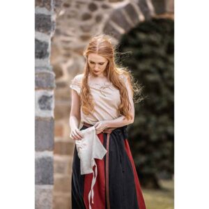 Adele Sleeveless Medieval Summer Blouse - Hemp
