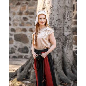 Adele Sleeveless Medieval Summer Blouse - Hemp