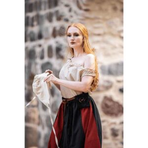 Adele Sleeveless Medieval Summer Blouse - Hemp