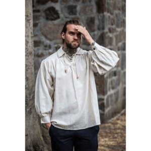 Artur Men's Pirate Shirt - Natural