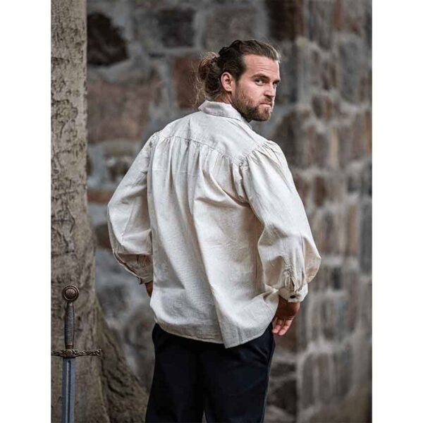 Artur Men's Pirate Shirt - Natural