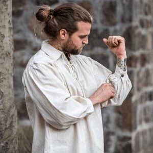 Artur Men's Pirate Shirt - Natural