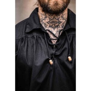 Artur Men's Pirate Shirt - Black