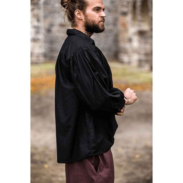 Artur Men's Pirate Shirt - Black