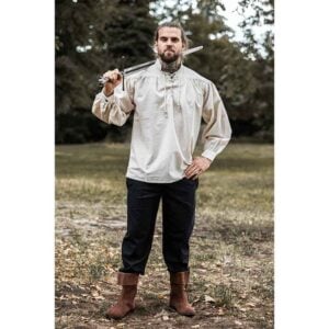 Bruno Men's Medieval Shirt - Natural