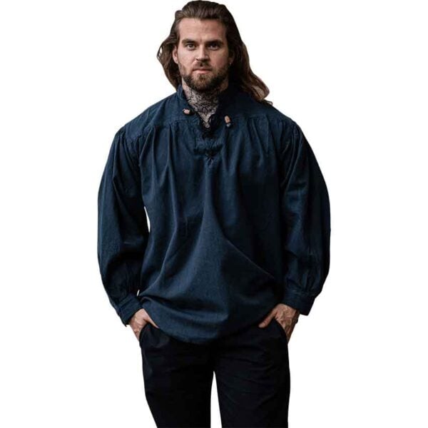 Georg Mens Medieval Shirt - Blue