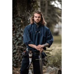 Georg Mens Medieval Shirt - Blue