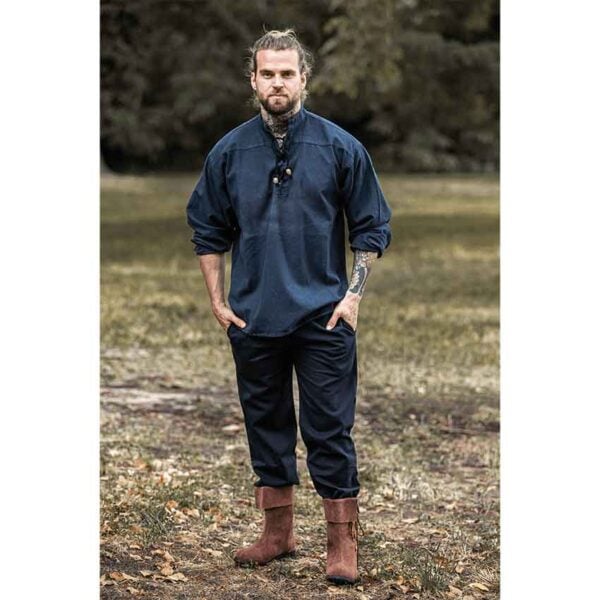 Georg Mens Medieval Shirt - Blue