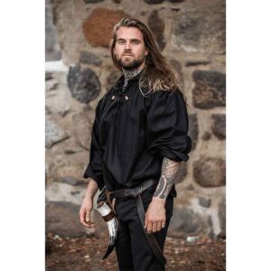 Georg Mens Medieval Shirt - Black
