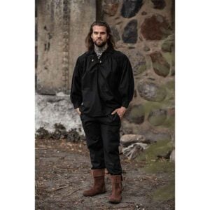 Georg Mens Medieval Shirt - Black