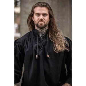 Georg Mens Medieval Shirt - Black