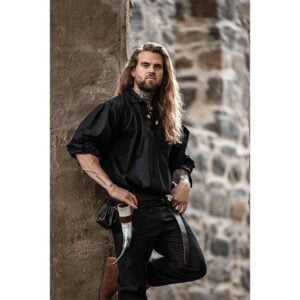 Georg Mens Medieval Shirt - Black