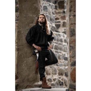 Georg Mens Medieval Shirt - Black
