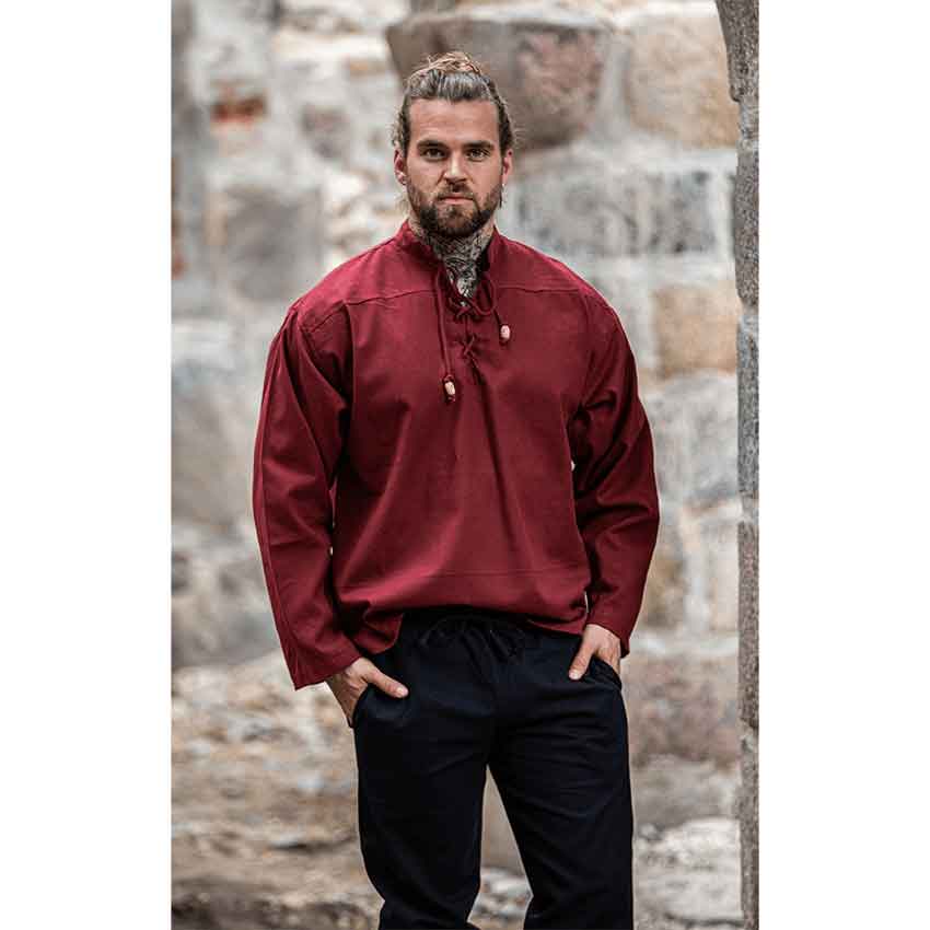 Ansbert Medieval Shirt - Red