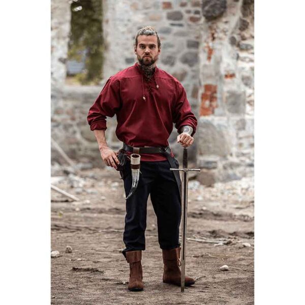 Ansbert Medieval Shirt - Red