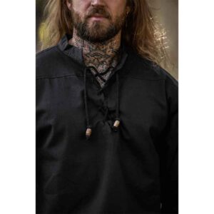 Ansbert Medieval Shirt - Black