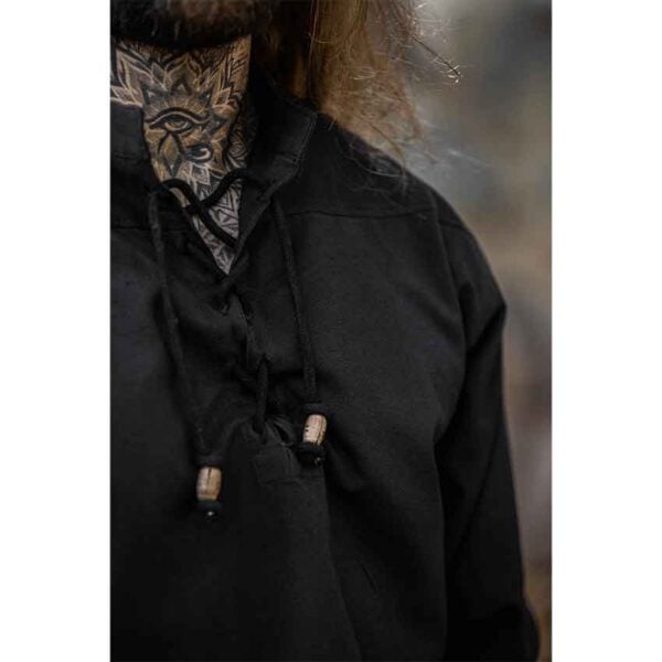Ansbert Medieval Shirt - Black