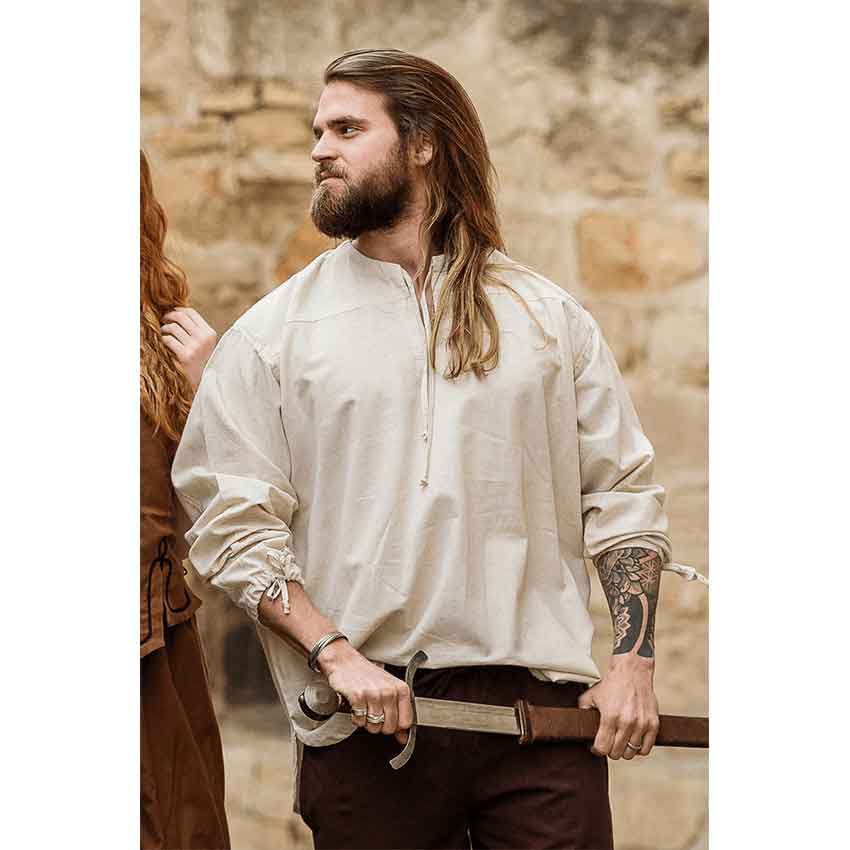 Bartholomeus Medieval Shirt - Natural