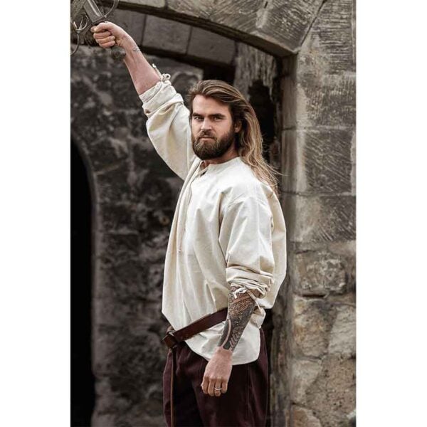 Bartholomeus Medieval Shirt - Natural