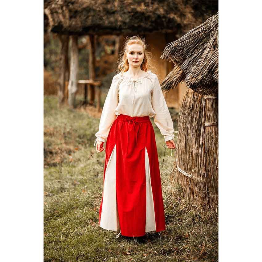 Edith Medieval Blouse – Natural