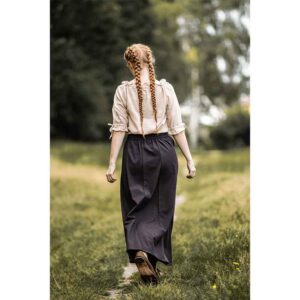 Sandra Short Sleeve Medieval Blouse - Hemp