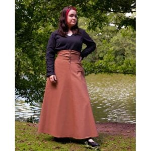 Hannah Buttoned Canvas Skirt