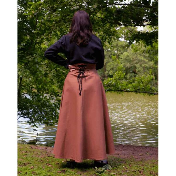 Hannah Buttoned Canvas Skirt