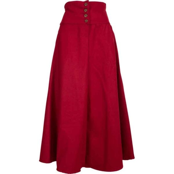 Hannah Buttoned Wool Skirt