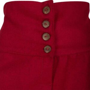 Hannah Buttoned Wool Skirt