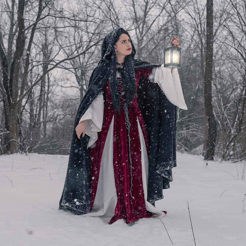 white christmas dresses Wool Guardian – Moresca Clothing & Costume main image 0
