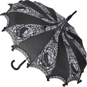 Black and White Raven Umbrella