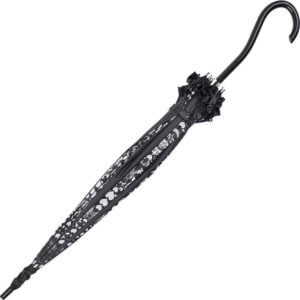 Black and White Rose Umbrella