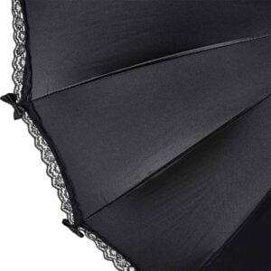 Black Satin Gothic Umbrella