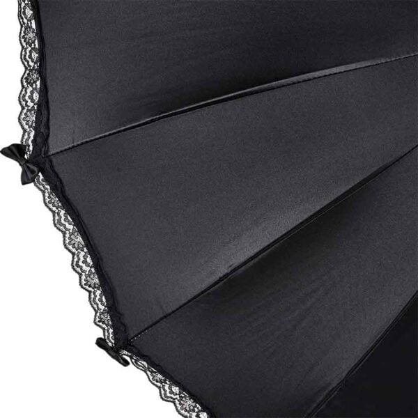 Black Satin Gothic Umbrella
