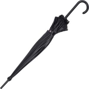 Black Satin Gothic Umbrella