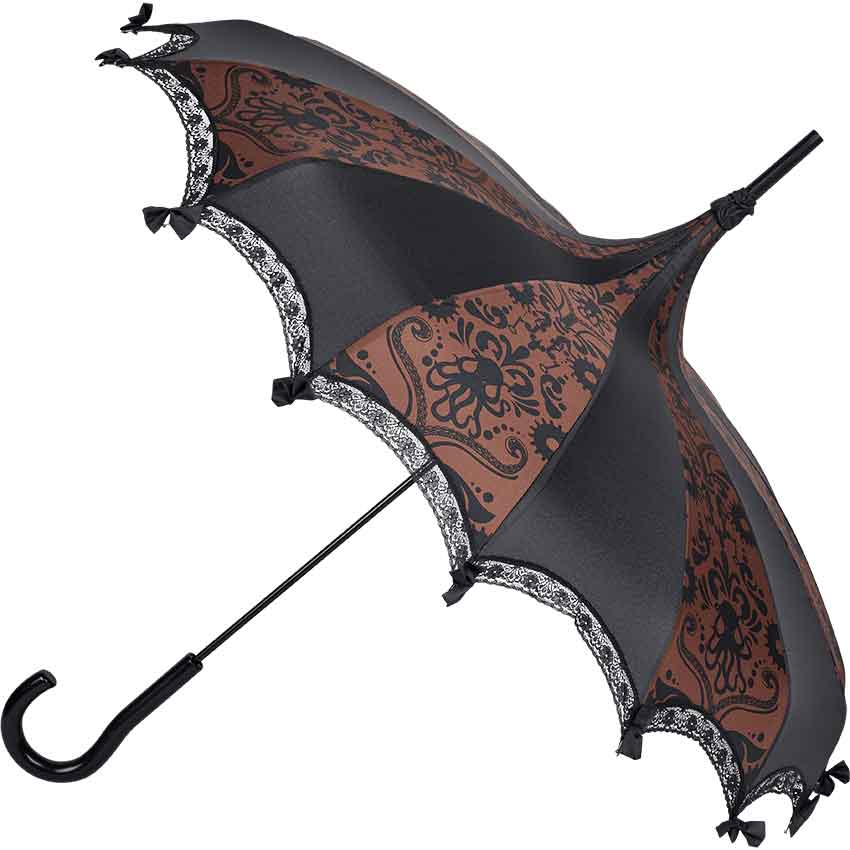 Black and Brown Deep Sea Gothic Umbrella