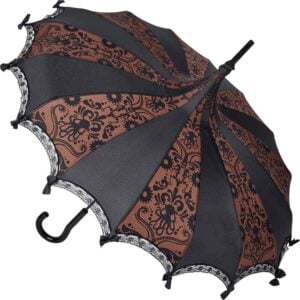 Black and Brown Deep Sea Gothic Umbrella